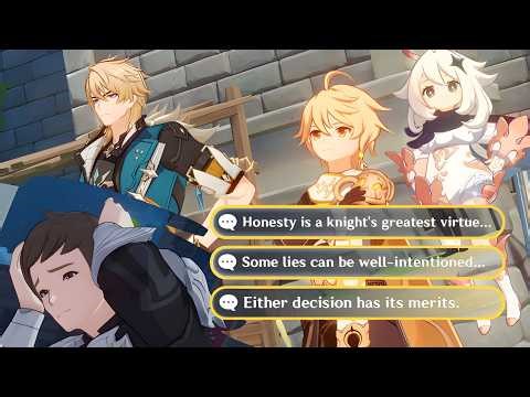 Varka and Godwin's Reaction to Traveler's Answers (Varka's Andecdote) | Genshin Impact