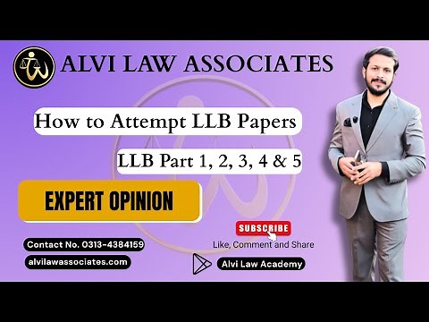 How to attempt any LLB paper. Annual 2025 llb part 1 to 5.