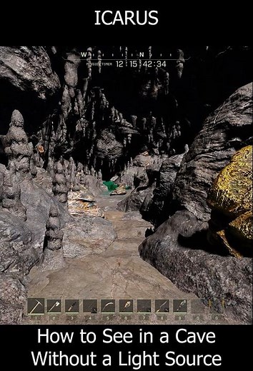 Icarus - How to See in a Cave without a Light Source #surviveicarus #icarustips #shorts