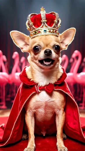 The Crowned Chihuahua's TED Talk: Why We Must Chase the Squirrel! 👑🐿️