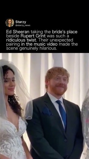 ED SHEERAN IN A WEDDING DRESS