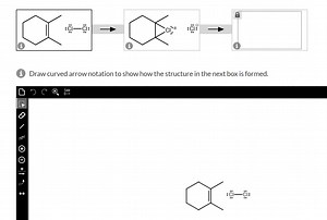 Draw curved arrow notation to show how the structure in the nex... | Filo