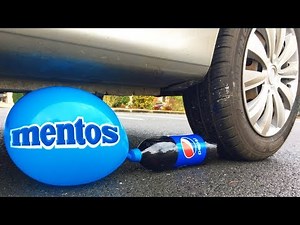 Experiment: Cola Pepsi and Mentos in to Giant Balloon! Epic Reaction!