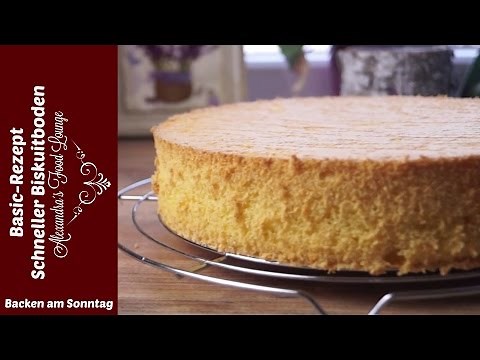 Basic Rezept/ Biskuit-Boden