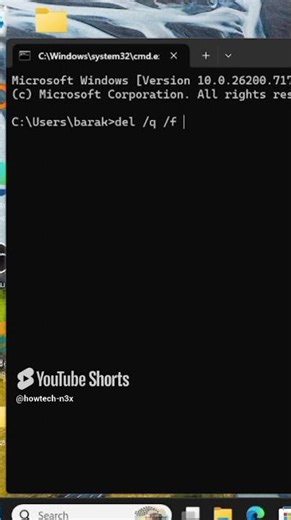 How to Delete Temporary Files Using CMD (Quick & Easy) #windows #cmd #windowstips