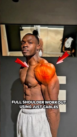 Full Shoulder Workout with Cables 🔥