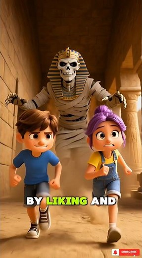 Run! The Mummy Is Chasing Us! 😱 | Scary Kids Adventure Story#ScaryStory #MummyChase #KidsAdventure