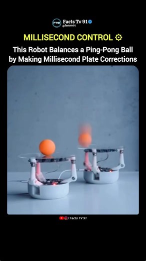 This Robot Balances a Ping-Pong Ball in Real Time 🤯