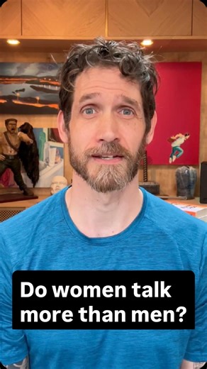 Erik Singer on Instagram: "Who talks more, women or men? There’s this statistic—maybe you’ve heard it—that women speak an average of 20,000 words a day and men a mere 7,000. Where exactly did this statistic come from, and is it true?? #languagemyths #genderdifferences #linguistics #sociolinguistics #gendermyths"