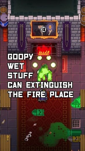 Gamma Ray Extinguishes FirePlace - Random Enter The Gungeon Facts #shorts