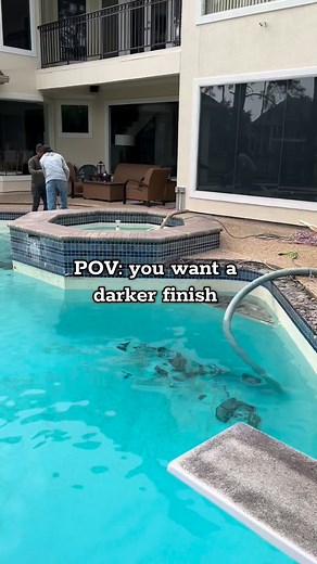 Azul…Blue …bleu… #azul #blue #bleu #satisfying #asmr #homedecor #custom #plaster #swimmingpool #homeimprovement #viral | JR Pool Plastering&Tx Gunite