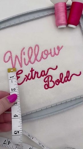 Tiny Chain Font | Handwritten Script Embroidery Design