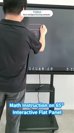 Algebra on 65" Touch Board - Enhanced Classroom Engagement - Interactive Display #Shorts