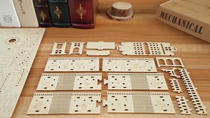 Colorful Cat Pattern Wooden Jigsaw Puzzle, Multicolor Design, Home Decor Wall Art (3D Wooden Ferris Wheel Puzzle)