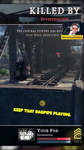 Bagpipe Player Pushing the Bridge