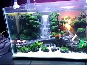 Aquarium Sand Waterfall Kit, Aquascape Ornament Sand Fall Kit Underwater Fish Tank Decor Diy, Iwagumi - Etsy