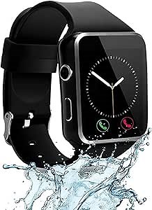 [U.S. Office & Warranty Smart Watch] All-in-1 Smartwatch Watch Cell Phone for Android, Samsung, Galaxy Note, Nexus, HTC, Sony (Black, M)