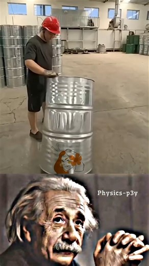 Why This Barrel Doesn’t Fall? Angular Momentum Explained in Real Life 🤯 #shorts#smartskills #viral