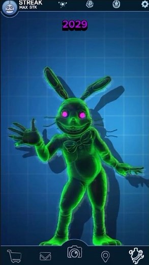 The Evolution Of Springtrap Edit #fnaf #freddy #bonnie #chica #foxy #fnafedit #shorts