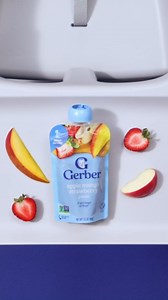 Gerber Toddler Food, Strawberry Banana, Fruit Puree and Yogurt Pouch. No Added Sweeteners, 12PK