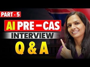 AI Pre-CAS Interview Q&A for UK Student Visa | Part-5 | Real Questions & Answers to Study in UK! 🇬🇧🎓