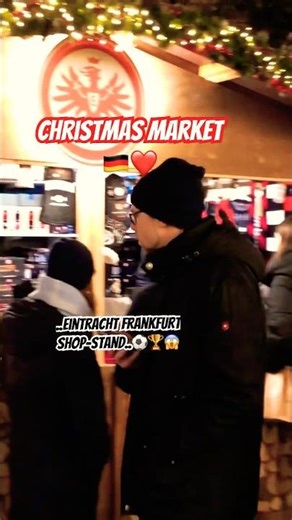 😱Eintracht Frankfurt-Stand⚽️#eintrachtfrankfurt #football #shorts #germany #christmas #xmasmarket