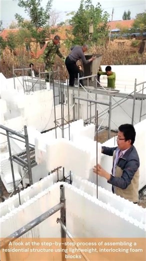 Building a House Using Insulated Foam Blocks