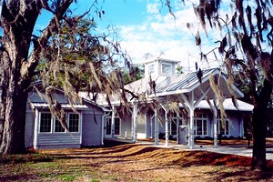 The Jane G. Sauls Fort Braden Branch Library opened its doors in 2004 and was later dedicated to a former County Commissioner who served from 1996-2016. The library has a gorgeous wooden interior with multiple study rooms and reading spaces. It is surrounded by a beautiful new playground and the nearby Fort Braden Community Center. Take a virtual tour before coming for our Community Music Jam or other events. | LeRoy Collins Leon County Public Library System