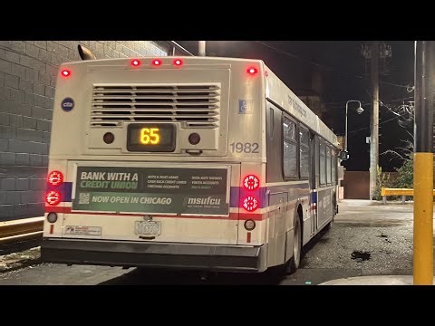 CTA On-Board 2009 New Flyer D40LF Bus 1982 On Rt 65 Grand From Streeter To Nordica