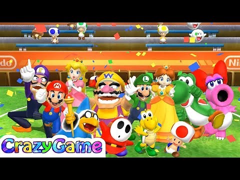 Mario Party 9 Shell Soccer - All Characters Win Animation Master Difficult Gameplay | Crazygaminghub