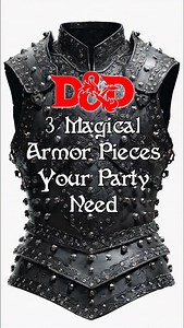 16K views · 1K reactions | Magic Armor in Dungeons & Dragons can do more than just increase your armor! Here are 3 unique ideas for magic items you can add to your D&D campaign! #dnd #dungeonsanddragons #magicitems #dndcampaign #dndhomebrew Narration by @jakehardingvo | The Dungeon’s Loot | Facebook
