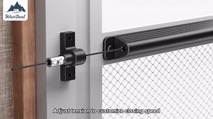 RV Screen Door Closer with Spring, Automatic Door Closer for Camper Travel Trailer - Adjustable Tension, Durable Aluminum RV Essential Parts for Beginners