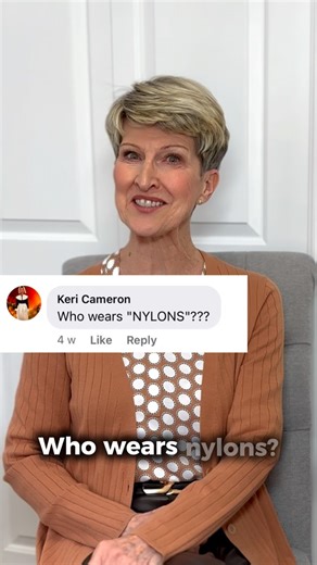 Shelley | Stylist~Trainer on Instagram: "Who wear nylons? Now you know! Let me know what you think in the comments 🙌 Brands to choose from: Wolford (Princess Catherine choice) Falke Natori Silks Hanes Leg Avenue shimmer tights Follow for more🎀"