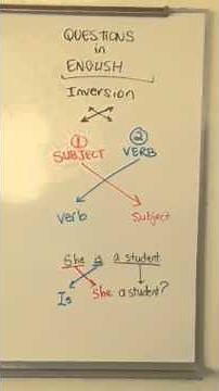 ESL GRAMMAR: Forming Questions in English "Inversion"