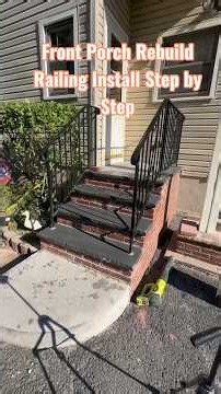 Front Porch Rebuild Railings #diy #constructionchannel #frontporch #rebuild #howto #stepbystep #fyp