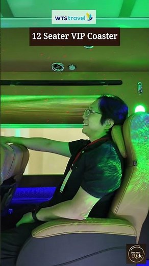 Introducing Dream Ride's 12 seater VIP Coaster, powered by WTS Travel! ✨