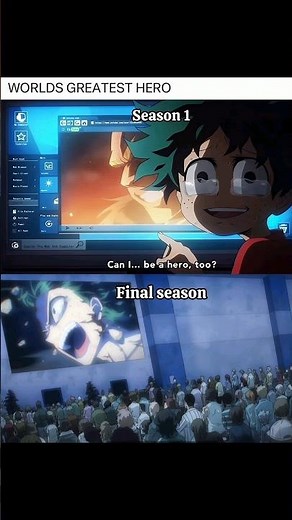 From dreaming to bleeding — the journey of a true hero 💪🔥 #Deku #myheroacademia