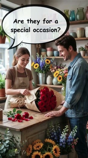 Do You Know These Flower Shop Phrases? | English Speaking Practice #englishvocabulary #shorts