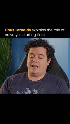 Entrepreneurs On IG on Instagram: "Linus Torvalds points out something many builders only understand later. Big ideas rarely begin with full clarity. If you knew every problem in advance, you might never start. In 1991, Linus was just a student trying to improve his own computer. There was no grand plan, no funding, no goal to change the world. He started coding because it was interesting to him. That early naivety mattered. If he had seen how complex Linux would become, he might have stopped. B