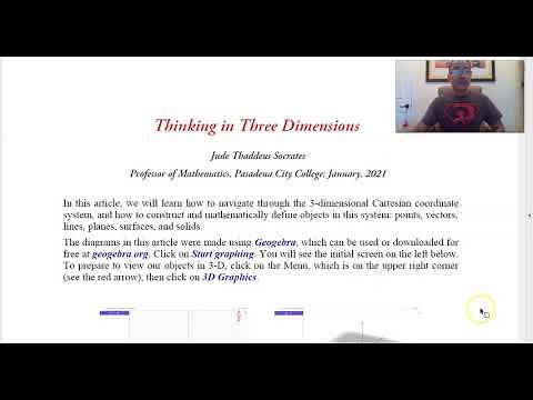 Multivariable Calculus 01 Introduction to GeoGebra