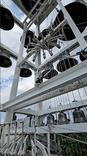 37 bell carillon #bells #churchbells #carillon #music #instrument #peaceful #hymns #belltower #fyp