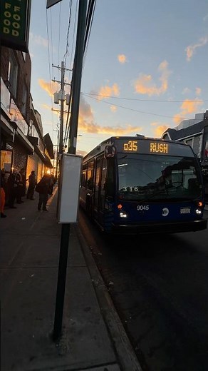 Nova bus LFS #9045 Q35 (RUSH) @ Rockaway Beach blvd Beach 115th Street