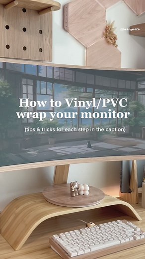 Step by Step Guide to Wrapping Your Monitor in Vinyl/PVC