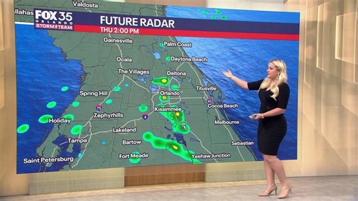 Orlando AM weather: More scattered showers expected