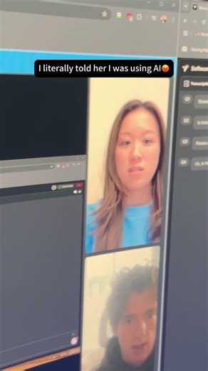 I didn’t even hide it.I said I was using AI #POV #AIinterview #WorkLife #InterviewFail