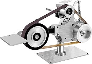 1 x 30 Inch Belt Sander, Abrasive Belt Machine, 550W 110V Belt Sharpener Grinder, Desktop Belt DIY Horizontal Brushless Motor Polishing Grinding Machine