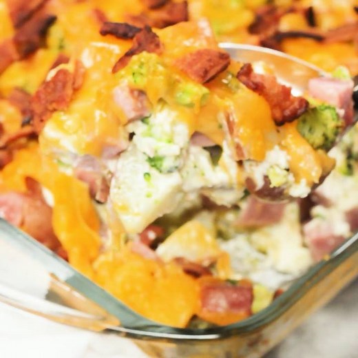 376K views · 202 reactions | This cheesy ham and potato bacon casserole is a long time favorite that I cannot wait to pass down to your family. Plus it helps use up leftovers! Winning! It’s the most ridiculously easy casserole you’ll ever make and yet we looooove it. RECIPE: https://ohsweetbasil.com/cheesy-ham-and-potato-bacon-casserole/ | Sweet Basil | Facebook