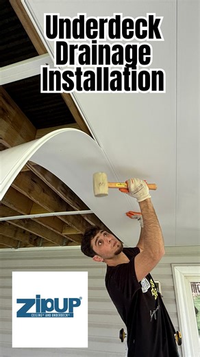 Daniel Demir on Instagram: "Create a New Outdoor Living Space. Install Zip-Up Underdeck Drainage System #zipupceiling #construction #diyprojects #decking #outdoors"
