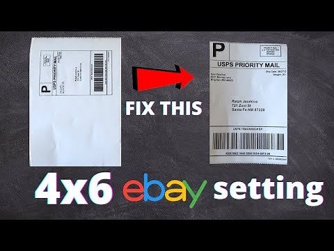Ebay Shipping 4x6 Thermal Label Printer Settings: How to Fix Label Printing Sideways and Small