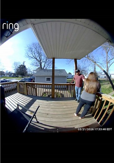 Husband's Hilarious Reaction to Water Breaking Caught on Ring Camera